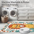 thumbnail image 5 of ODIKA 6'x9' Machine Washable Non-Slip Area Rug, Enchanted Jungle Letter Recognition Interactive Study High Traffic Rug, Yellow, 695744, 5 of 5