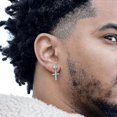 thumbnail image 2 of Punk Gold Cross Earrings For Men, 2 of 4