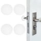 thumbnail image 1 of 4 Pcs 1.6 Pulgadas Topes de Puerta para Protector de Pared Bumpers de Pomo de Silicona Blanco, 1 of 1