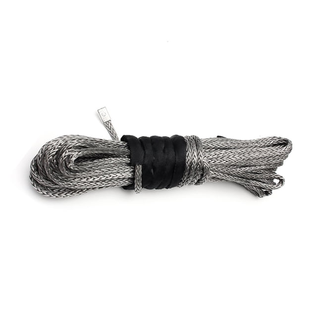10mm X 30m 23000LBS 2/5" X 100ft Synthetic Winch Rope Line Grey Recovery Cable 4WD ATV Heavy Duty