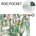 thumbnail image 5 of Sage Eucalyptus Botanical Kitchen Curtains Green Leaves Bathroom Curtains Window Treatment Drapes Tier Flower Spring Floral Cafe Small Bedroom Short French Door Curtains 2 Panels 27.5x39 Inch, 5 of 6