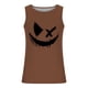 thumbnail image 4 of Ceisia Halloween Graphic Print Tank Top Men's Slim Fit Crew Neck Sleeveless Athletic Shirt Coffee L Gifts, 4 of 5