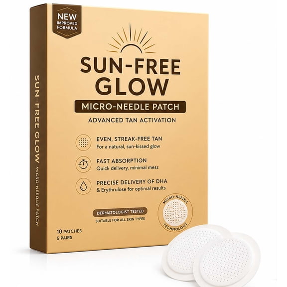 Sun Free Glow Patches, 2026 Advanced Tanning Patches for Women and Men, Suitable for All Skin Types