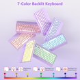 thumbnail image 4 of 360° Rotatable Detachable Keyboard Folio with 7-Color Backlight & Pencil Holder for A16 iPad 10th & 11th Generation (2025),Lavender Purple, 4 of 8