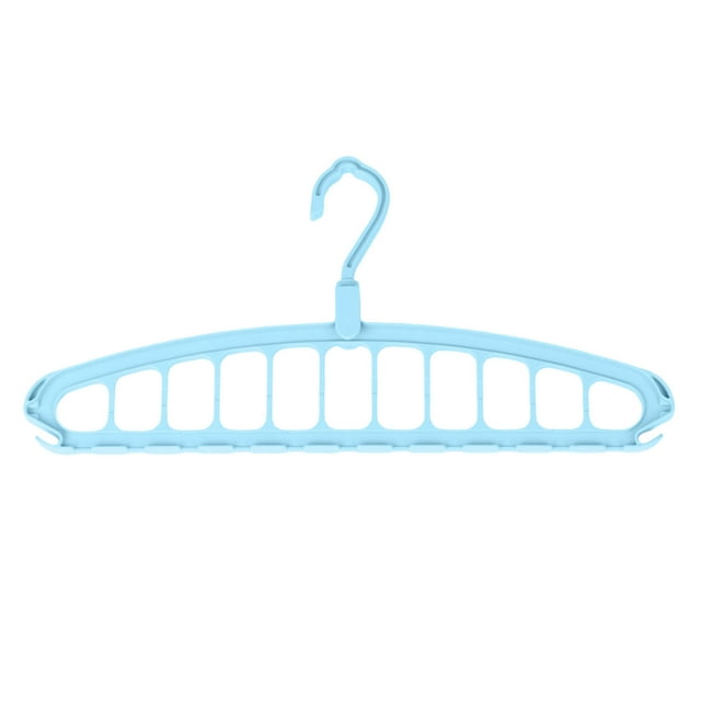 Rack Storage Solution Seamless Folding Hanger for Heavy Clothes Organization with 11 Holes Space Saving Closet Hangers Multifunctional Household Use
