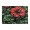 thumbnail image 3 of Red Hibiscus Illustration Reversible Placemat Non Slip Coffee Mat 18x12 Inch for Dining, Kitchen, Coffee, 3 of 9