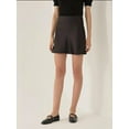 thumbnail image 3 of Satin Solid Mini Skirt, 3 of 5