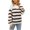 White, variant on GigrtiJin Womens Striped Sweaters Long Sleeved Round Neck Pullover Sweater Top Casual Loose Comfy Knitted Blouse