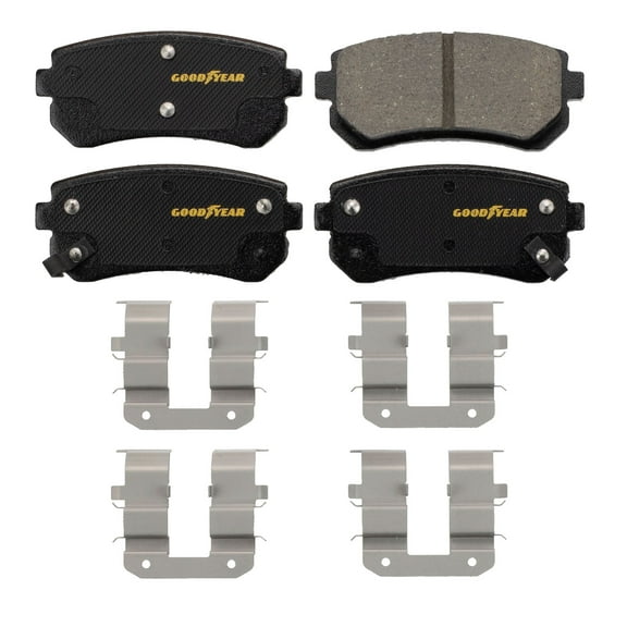 Goodyear Brakes GYD1157 Premium Ceramic Automotive Rear Disc Brake Pads Set