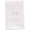 4 Pack - Keepsake Baptismal Napkin - White Size: 6 x 9" H
