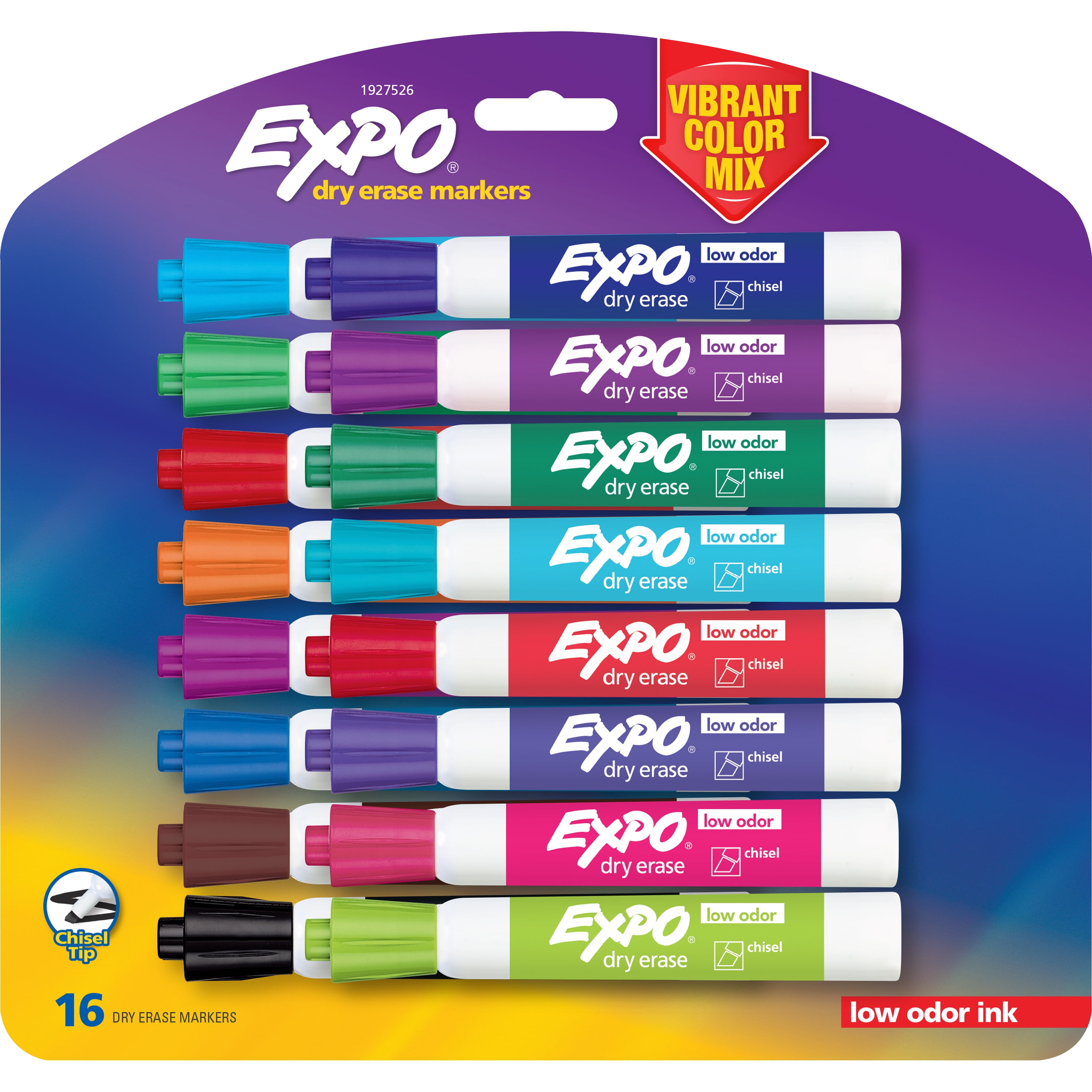 TOWON 16 Pack Magnetic Dry Erase Markers with Eraser - Fine Tip