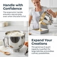 thumbnail image 6 of Stainless Steel Mixer bowl Fit for KitchenAid Artisan&Classic Series 4.5-5 QT Tilt-Head Mixer, 5 Quart Mixing Bowl with Handle., 6 of 10