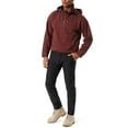 thumbnail image 2 of Bass Outdoor Men Regular fit Long Sleeve Quarter zip Sweatshirt Medium Brown, 2 of 4