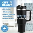 thumbnail image 2 of Grandpa Tumbler 40oz, Best Grandpa Gifts, Thoughtful Father's Day Gifts for Grandfathers, Unique Grandad Mug Presents for Him, Ideal for Birthdays, Christmas, Special Occasions, Gift Ready, 2 of 6