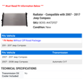 thumbnail image 2 of Radiator - Compatible with 2007 - 2017 Jeep Compass 2008 2009 2010 2011 2012 2013 2014 2015 2016, 2 of 2