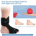 thumbnail image 5 of Plantar Fasciitis Night Splint, Adjustable Foot Drop Orthotic Brace for Relief Plantar Fasciitis, Heel, Arch Foot Pain, fit Right/Left Foot, Women & Men Sleep Support, 5 of 8