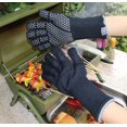 thumbnail image 3 of Expert Grill Heat Resistant BBQ Gloves, Black Color, One Size, Silicone Dotted, 3 of 5