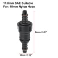 thumbnail image 3 of Unique Bargains 11.8mm SAE to 10mm Straight Fuel Line Hose Quick Release Connector Disconnect Durable Hose Nylon 2PCS, 3 of 6