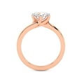thumbnail image 2 of IGI Certified 3 Carat Oval Shape Lab Grown Diamond Engagement Ring | 14K Rose Gold | Seraphina Twist Prongs Solitaire Diamond Ring | FG-VS1-VS2 Quality Friendly Diamonds, 2 of 6