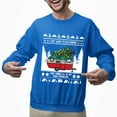 thumbnail image 2 of Christmas Sweatshirt, I Just Want to Go Camping Christmas Sweatshirt, Funny Holiday RV Ugly Sweater, Campfire & Camper Crewneck for Adventurers & Campers, 2 of 5