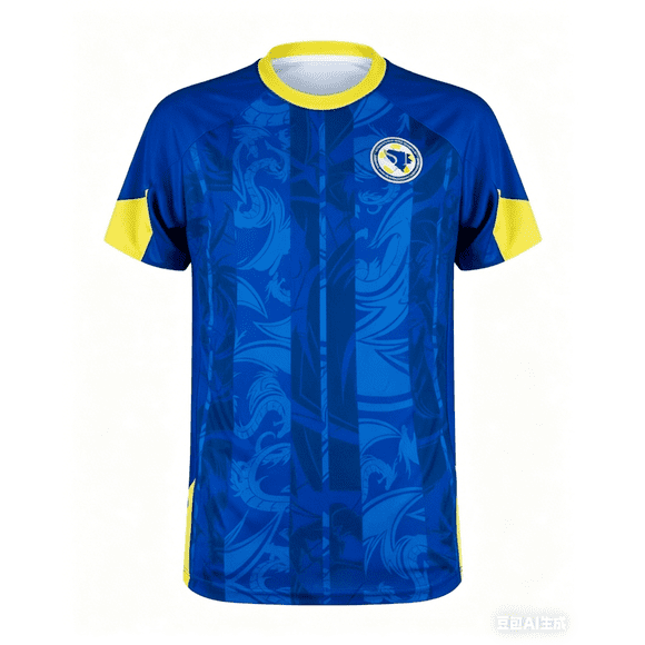 2026 New Bosnia and Herzegovina Men's Sports Jersey Crew Neck T-shirt Quick Dry Breathable Football Training Shirt Sportswear