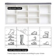 thumbnail image 4 of HOMCOM Shoe Bench with Storage Entryway Bench with Adjustable Shelves White, 4 of 8