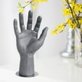 thumbnail image 3 of PVC Male Mannequin Hand Men's Hand Model Displays Jewelry Bracelet Glove Organizer Stand Holder Gray Right with pp, 3 of 8