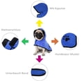 thumbnail image 3 of Toalla de baño para perros con capucha con correa ajustable, microfibra de secado rápido, superabsorbente para mascotas, perros y gatos, toalla de baño para secar marrón L brillar Hogar, 3 of 3