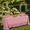 Pink-11.4" x 10.6" (Rectangular)-1, variant on 90 X 132 Ruffled Tablecloth Solid Color Beige
