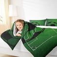 thumbnail image 4 of Manfei Football Sport Full Size Comforter Sets,Boys Ball Game Bedding Comforter Set,Green Black Bedding Sets For Kids,Ultra Soft Home Decor,3-Piece, 4 of 8