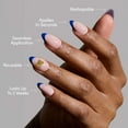 thumbnail image 7 of Glamnetic x Fanatics Press On Nails - Michigan Wolverines | Short Almond Fake Nails, NCAA Wolverines Blue French Tips, College Nails, Salon-Quality | 15 Sizes - 30 Nail Kit with Glue, 7 of 7