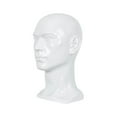 thumbnail image 3 of Vaveren Male Mannequin Head Freestanding Stand for Making Market Barber Shop Glossy White, 3 of 8