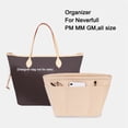 thumbnail image 2 of Organizador de bolsa de viaje con cremallera superior y 12 bolsillos para Neverfull PM MM GM, forro interior para bolso de mano, 2 of 5