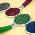 thumbnail image 4 of Wide colorful handheld shower head with silicone grip 6 colors (Navy Blue), 4 of 7