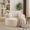 Beige, variant on Leumius Oversized Round Chair Lounge Chaise Indoor,50" Upholstered Corduroy Deep Seat Single Cloud Sofa Chair, Fluffy Modern Large Circle Boneless Sleeper Sofa for Living Room, Bedroom,Beige