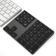 thumbnail image 3 of Graflsoa Pavé Numérique Bluetooth Compact à 34 Touches avec Batterie Rechargeable, Conception en Aluminium Légère pour Appareils Windows, iOS, Android - Noir, 3 of 6
