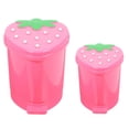 thumbnail image 5 of unbranded 2pcs Cartoon Strawberry Trash Can Mini Trash Can Cute Desktop Trash Can Room Decor, 5 of 8