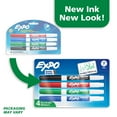 thumbnail image 3 of EXPO Dry Erase Markers, Fine Tip, Assorted Colors, 4 Count, 3 of 8
