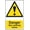 Warning Sign 3, variant on Danger Men Working Below Site Security Metal Sign - 8"x12", Danger Notice for Construction Sites, Road Work, Trench Zones, Outdoor/Indoor