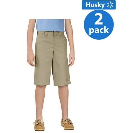 Genuine Dickies Husky Boy;s Shorts with Multi Use Pocket, 2 Pack