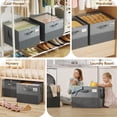 thumbnail image 3 of Organizador de zapatos NestOrganix Closet, tamaño grande, 16 a 24 pares, gris, 3 of 8