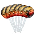 thumbnail image 1 of Red Crab Cupcake Picks Toppers - Set of 6, 1 of 1