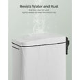 thumbnail image 4 of Bathroom Trash Can, 1.3 Gallon Small Trash Bin with Lid, Slim for Small Spaces, Stainless Steel Garbage Can, Soft Close, 4 of 7