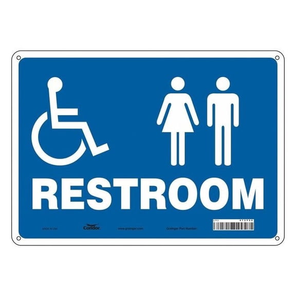 Condor Safety Sign,10 in x 14 in,Polyethylene 473Y50