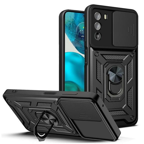 Xilaimitoo Phone Case for Moto G 52, with Slide Camera Cover , 360 Full Body Military-Grade Phone Case with Kickstand for Moto G 52