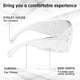 thumbnail image 2 of Gafas de seguridad, gafas protectoras antivaho y antirrayas transparentes Zhike, 2 of 5