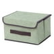 thumbnail image 4 of Juego de contenedores de almacenamiento, cestas de almacenamiento, cajas de almacenamiento plegables, cubos con tapas, tela S verde, 4 of 6