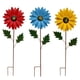 thumbnail image 1 of Paquete de 3 estacas de jardín de flores, palo de flores de metal a prueba de óxido, decoraciones de césped para caminos de interior y exterior, 1 of 5