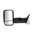 thumbnail image 3 of KarParts360 For Dodge Ram 1500/2500/3500 2009 2010 2011 2012 Door Mirror Driver and Passenger Side | Pair | Textured Black | Power | Foldaway | Heated | Dual Lens | With Flip-Out Head | CH1322105, 3 of 4