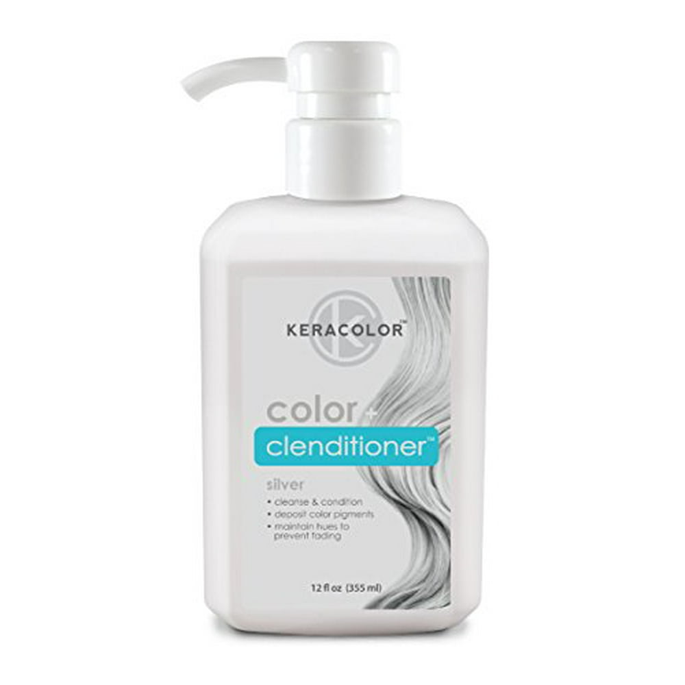 KERACOLOR Keracolor Color Plus Clenditioner, Silver, 12 ounce